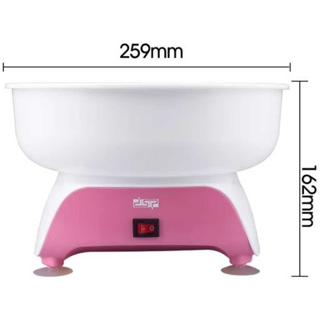 Electric Cotton Candy Maker DIY Machine Kids Candy Floss Snack Maker Boiler- White.