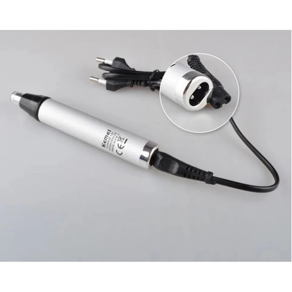 Kemei 3 In1 Electric Nose Ear Trimmer For Men Rechargeable Shaver Hair Removal Eyebrow Trimer Face Shaving Machine Men’s Shaving Machine- Silver. Electric Shavers TilyExpress 4