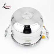 10 PC 22, 24, 26,28,30CM Stainless Steel Saucepans Cooking Pots- Silver. Cookware TilyExpress