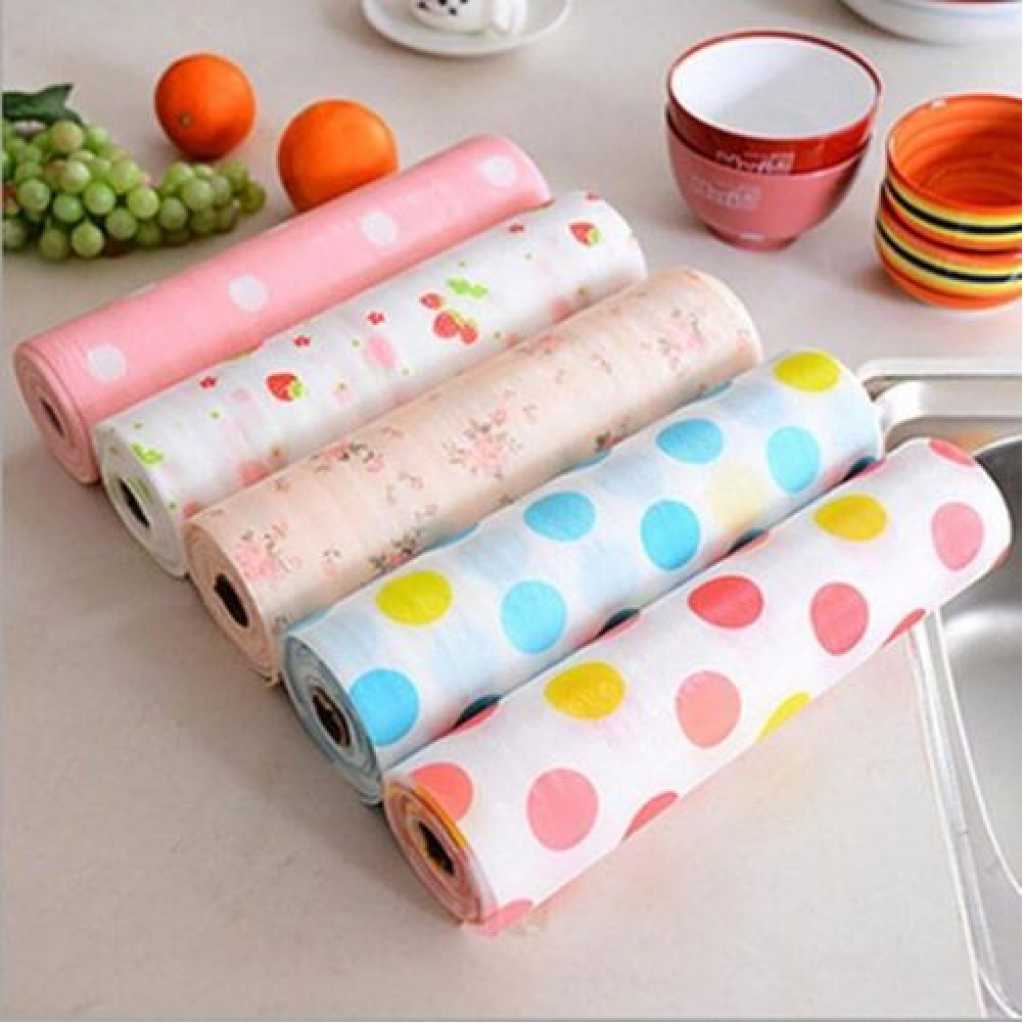 Anti-bacterial Waterproof Cabinet Cushion Sheet Place Mat Table Liner- Multi-colour