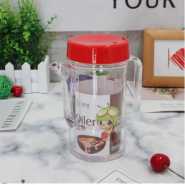 300ml Acrylic Oil Dispenser Honey Pot Vinegar Sauce Bottle For Barbecue- Red.