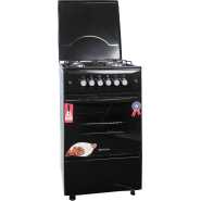 Blueflame Cooker Full Gas C5040G – B 50cm By 50 cm, 4 Gas Burners, Gas Oven, Auto Ignition - Black