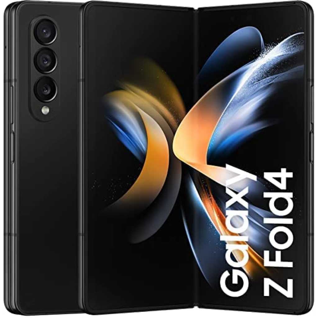 Samsung Galaxy Z Fold 4 7.6" 12GB RAM 512GB ROM 50MP 4400mAh; Flex Mode, Hands Free Video, Multi Window View, Foldable Display, S Pen Compatible - Phantom Black