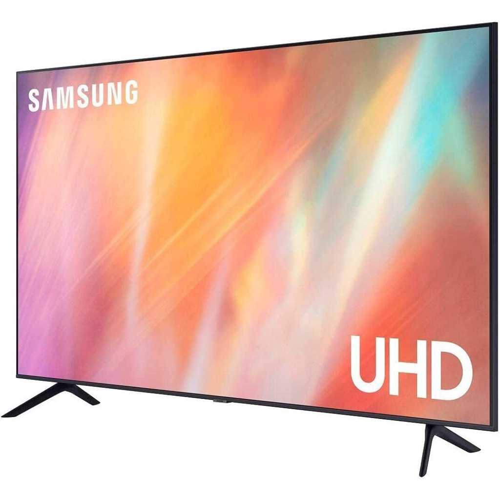 Samsung 43 Inch 4K UHD Smart LED TV with Built-in Receiver and Remote Control, Black - UA43AU7000