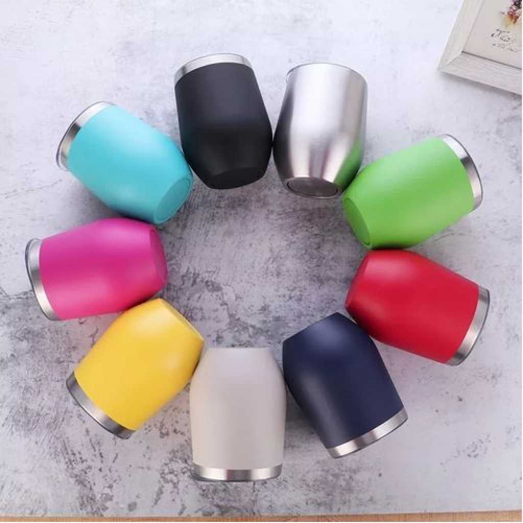 12oz U-shaped Stainless Steel Thermos Cup Double-Layer Wine Pot Belly Cup- Multi-colours. Cups Mugs & Saucers TilyExpress 5