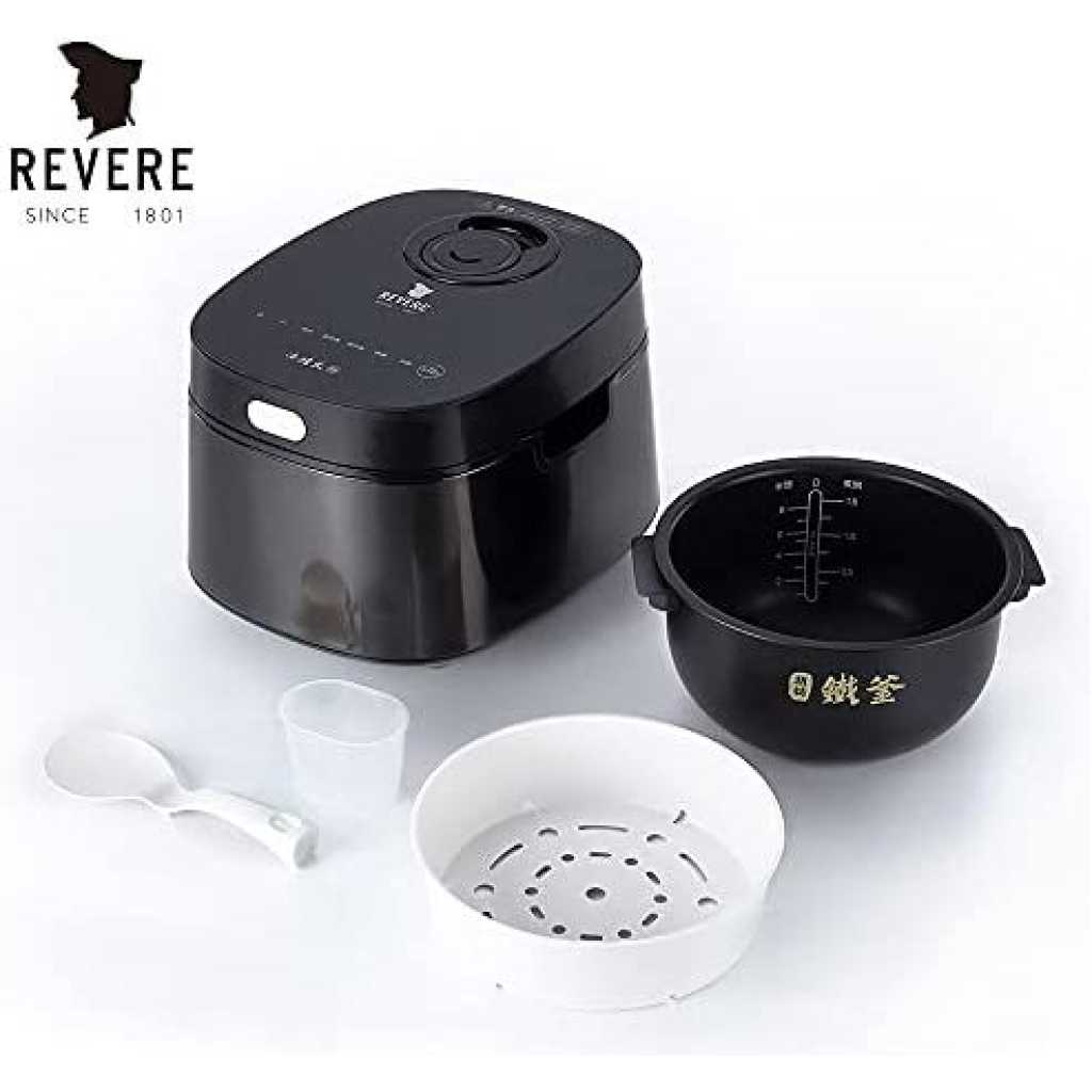 4L Rice Cooker Smart Rice Cooker Steamer 8cup (Black)