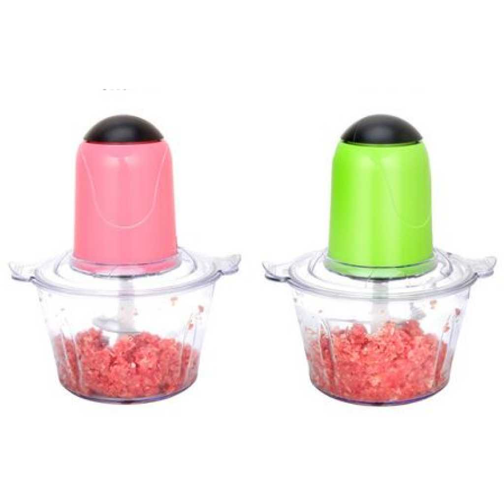 Electric Chopper Meat Grinder Food Processor Multifunctional Blender- Clear.