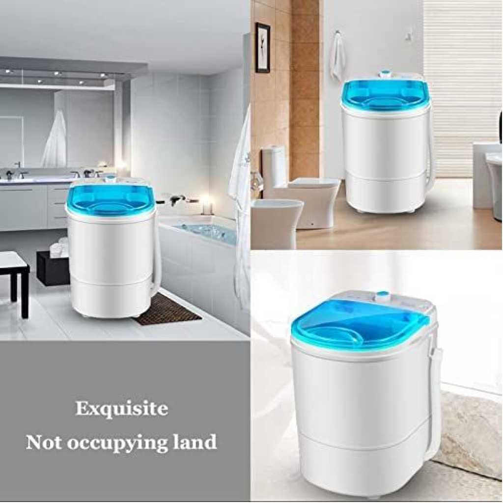 4.5Kg Portable Washing Mini Single Tube Laundry Machine,semi-Automatic Mini Washer - White