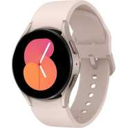 SAMSUNG Galaxy Watch 5 40mm Bluetooth Smartwatch w/ Body, 1.5GB RAM 16GB ROM 410mAh Health, Fitness and Sleep Tracker, Improved Battery, Sapphire Crystal Glass, Enhanced GPS Tracking, , Pink Gold Bezel w/ Pink Band
