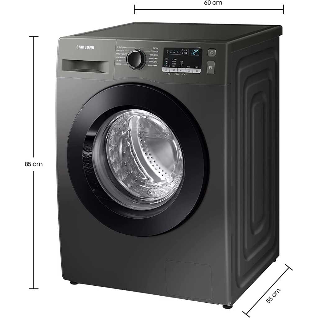 Samsung 7.0Kg Fully-Automatic Front Loading Washing Machine WW70T4020CX; 1200 RPM, Steam Wash – Inox Samsung Washing Machines TilyExpress 2