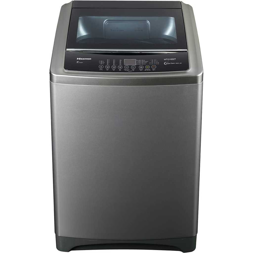 Hisense 8kg Top Loading Washing Machine With Buble Clean | WTJD802T - Grey