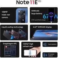 Redmi Note 11E Pro 5G 6.67″ 8GB RAM 256GB ROM 108MP 5000mAh – Black Redmi Smartphones TilyExpress