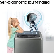 Hisense 8kg Top Loading Washing Machine With Buble Clean | WTJD802T – Grey Hisense Washing Machines TilyExpress