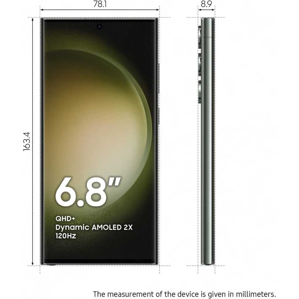 Samsung Galaxy S23 Ultra,12GB RAM, 512GB ROM , 200MP, 5G Mobile Phone, Dual SIM, Android Smartphone, 4K & 8K Video - Green