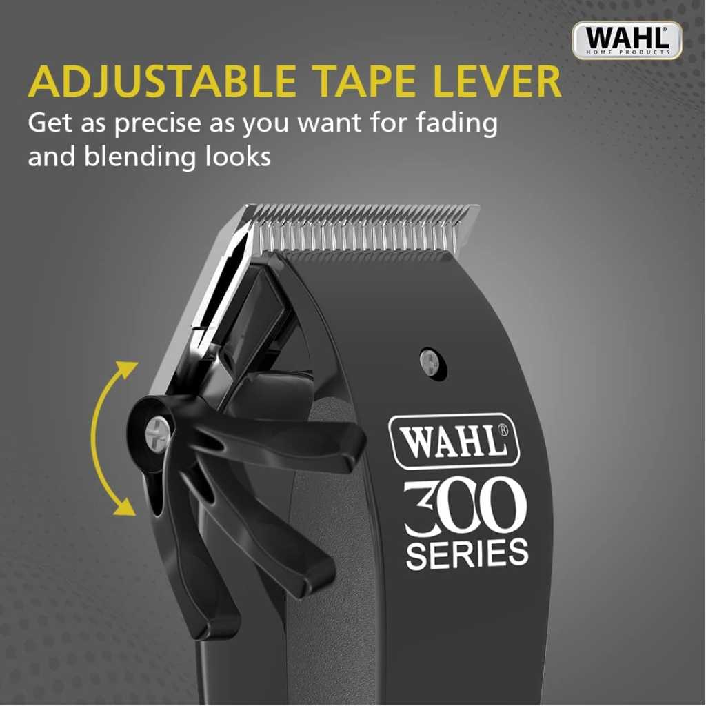 WAHL Home Pro 300 Series Hair Cutting Kit | Corded Hair Trimmer and Clipper for men | 8 Combs and cleaning tools | Durable motor, precision self-sharpening blades | Black Electric Shavers TilyExpress 3