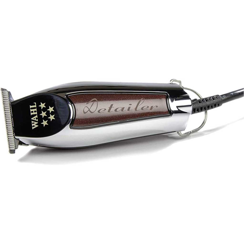 Wahl Detailer Hair Clipper; Professional 5-Star with Adjustable T Blade for Extremely Close Trimming and Clean and Crisp Lines for Professional Barbers and Stylists – Model 808, Silver Electric Shavers TilyExpress 7