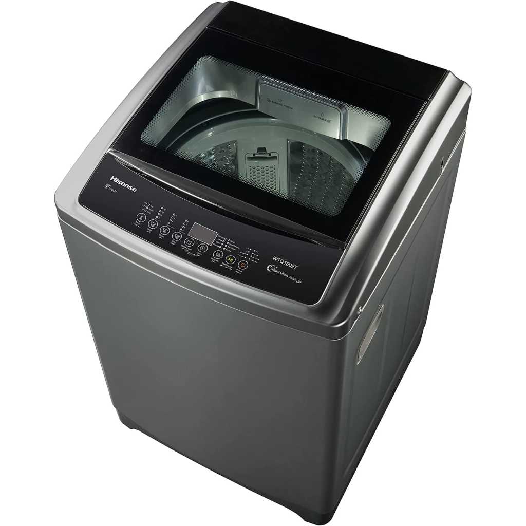 Hisense 8kg Top Loading Washing Machine With Buble Clean | WTJD802T - Grey