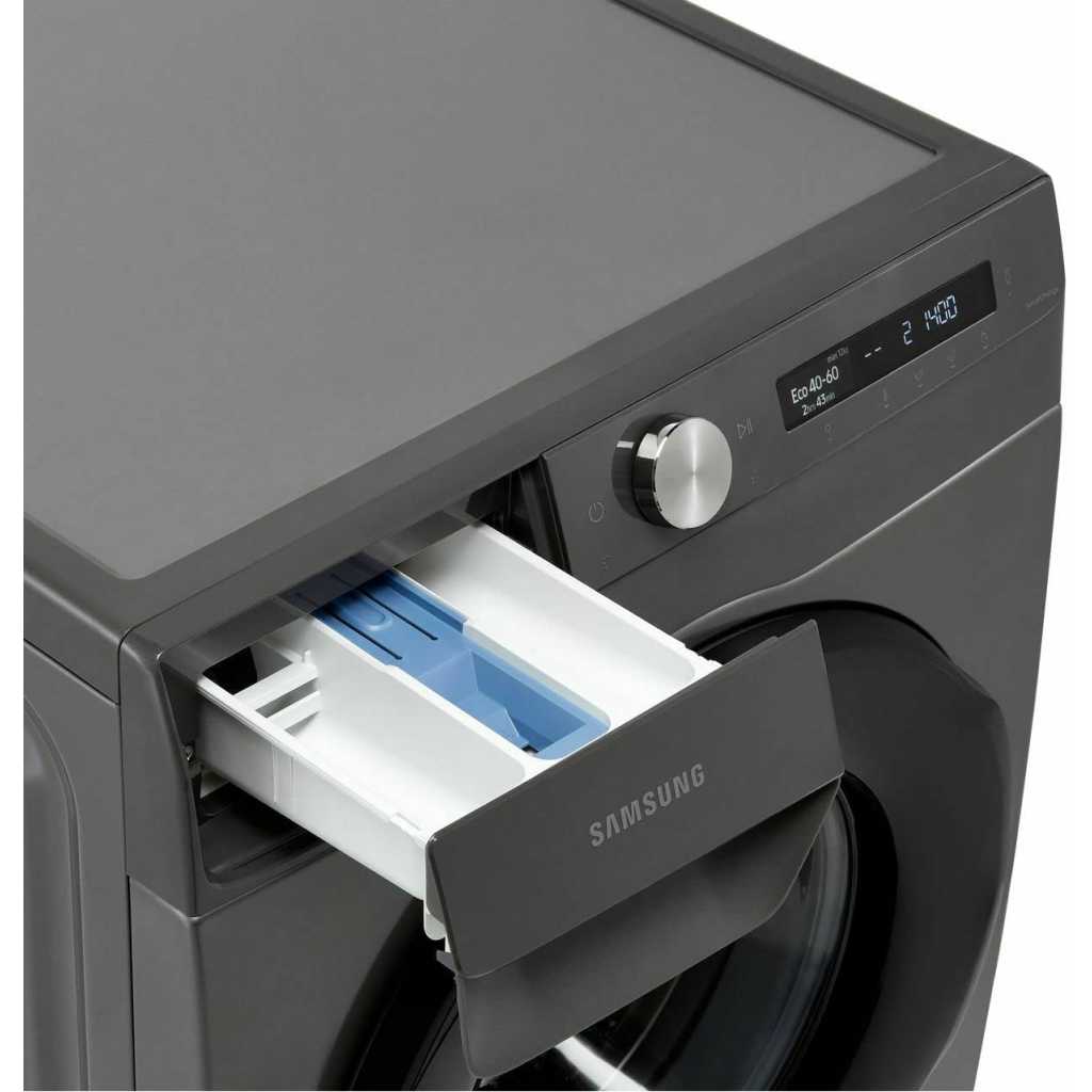 Samsung 12kg Washing Machine WW12T504DAN; Series 5 ecobubble™ with 1400 rpm - Graphite - A Rated