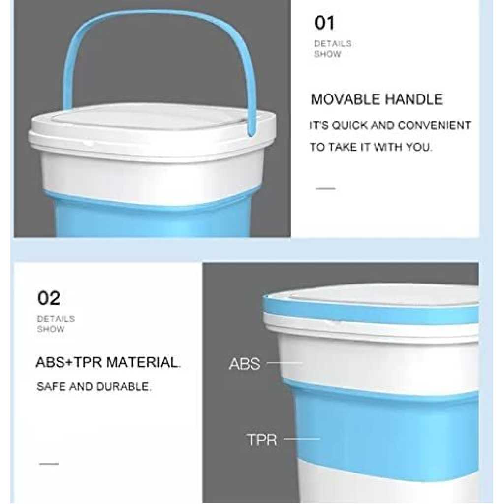 Portable Silicone Electric Mini Foldable Washing Machine