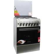 Blueflame Cooker 3 Gas and 1 Electric Hot Plate S6031ERF-P With Electric Oven - Inox