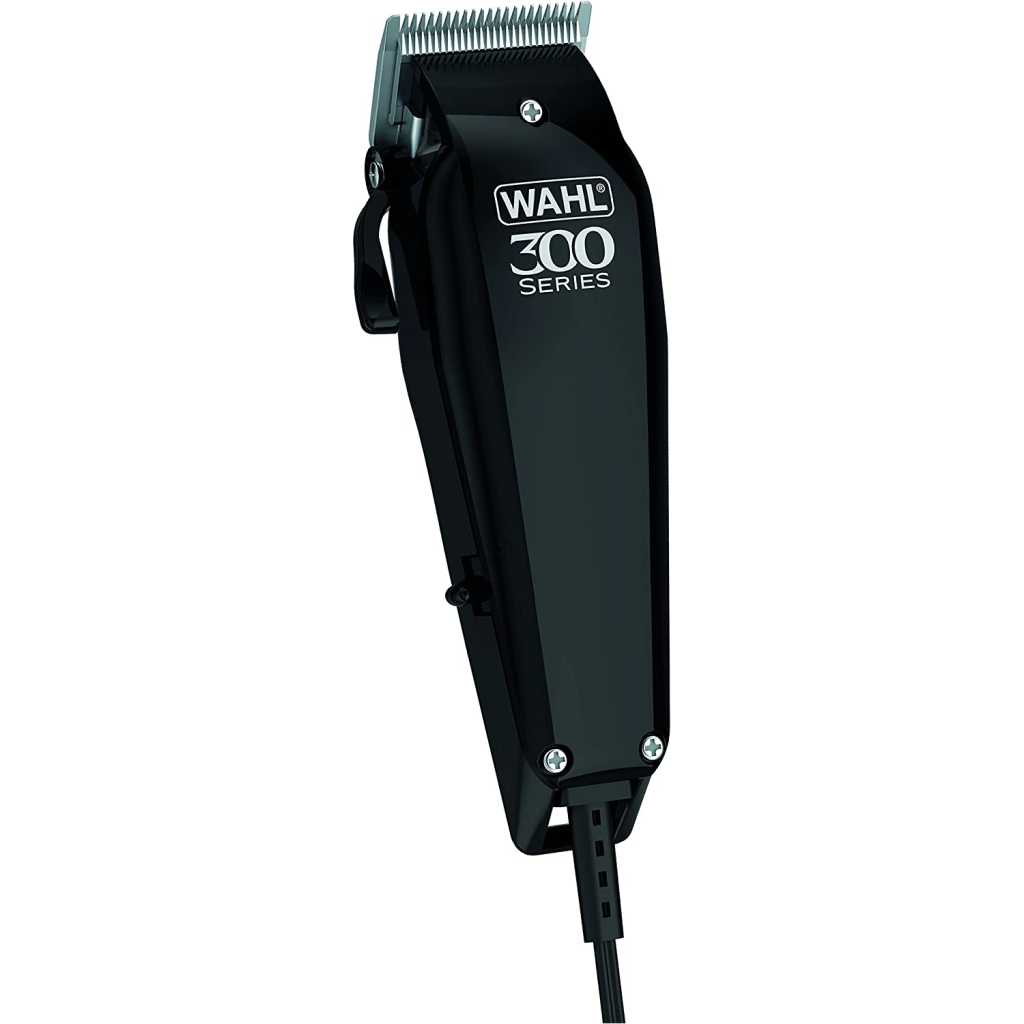 WAHL Home Pro 300 Series Hair Cutting Kit | Corded Hair Trimmer and Clipper for men | 8 Combs and cleaning tools | Durable motor, precision self-sharpening blades | Black
