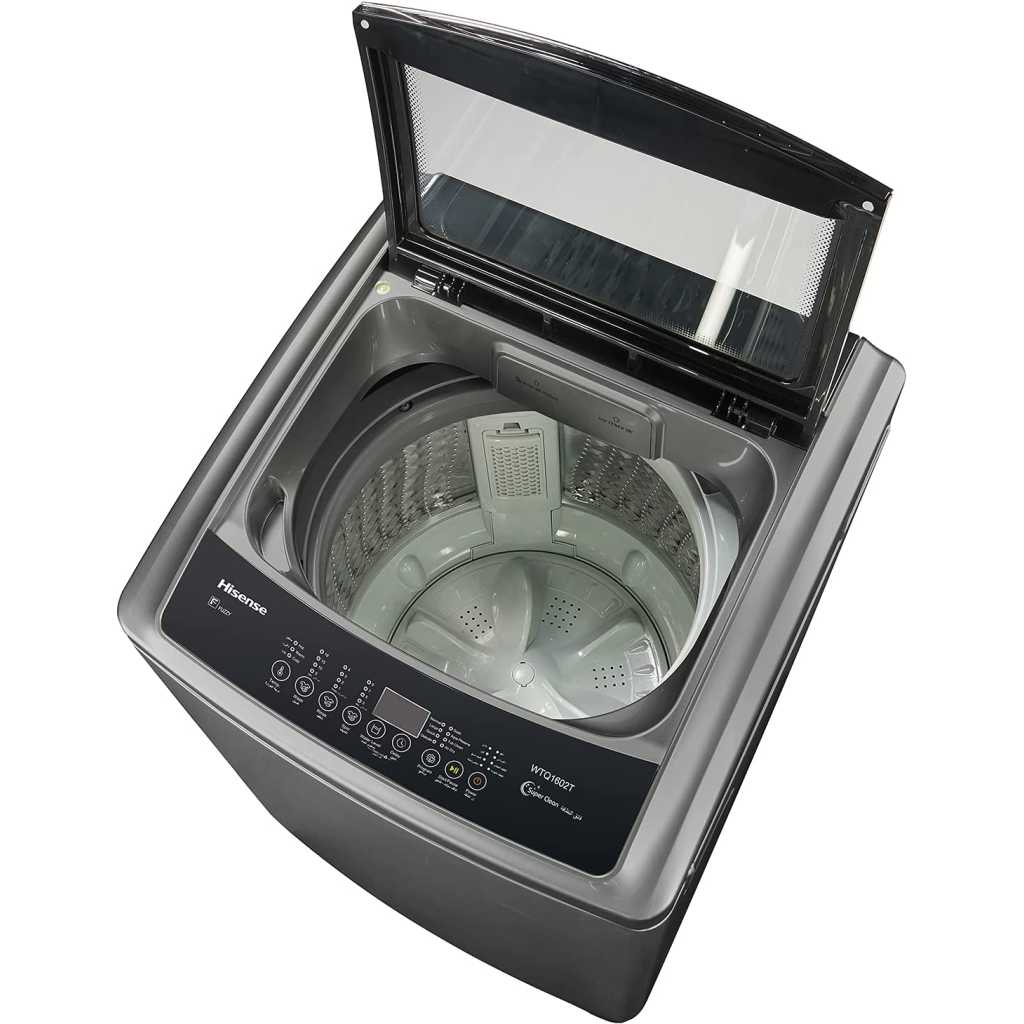 Hisense 8kg Top Loading Washing Machine With Buble Clean | WTJD802T - Grey