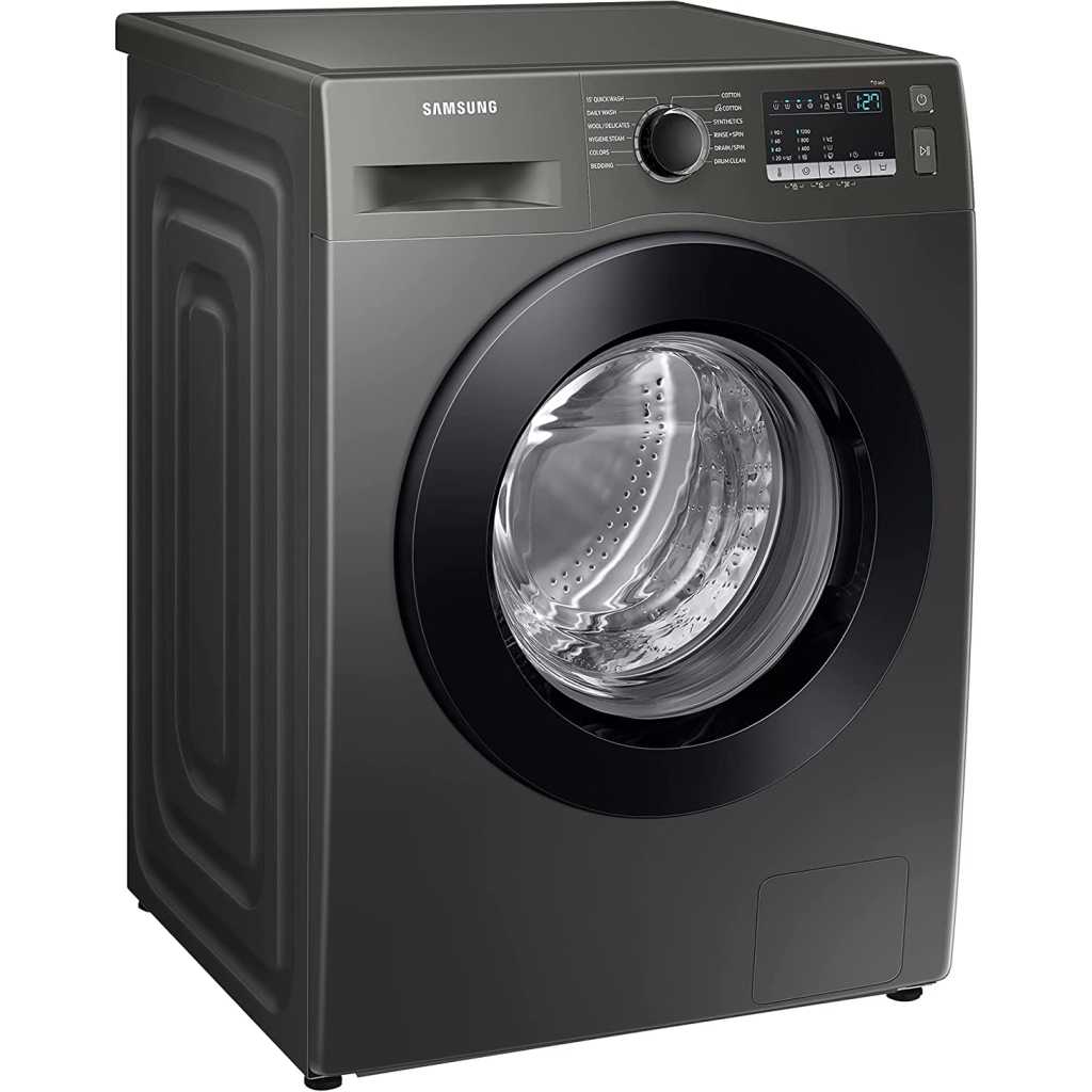 Samsung 7Kg Fully-Automatic Front Loading Washing Machine WW70T4020CX; 1200 RPM, Steam Wash - Inox