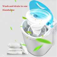 4.5Kg Portable Washing Mini Single Tube Laundry Machine,semi-Automatic Mini Washer - White