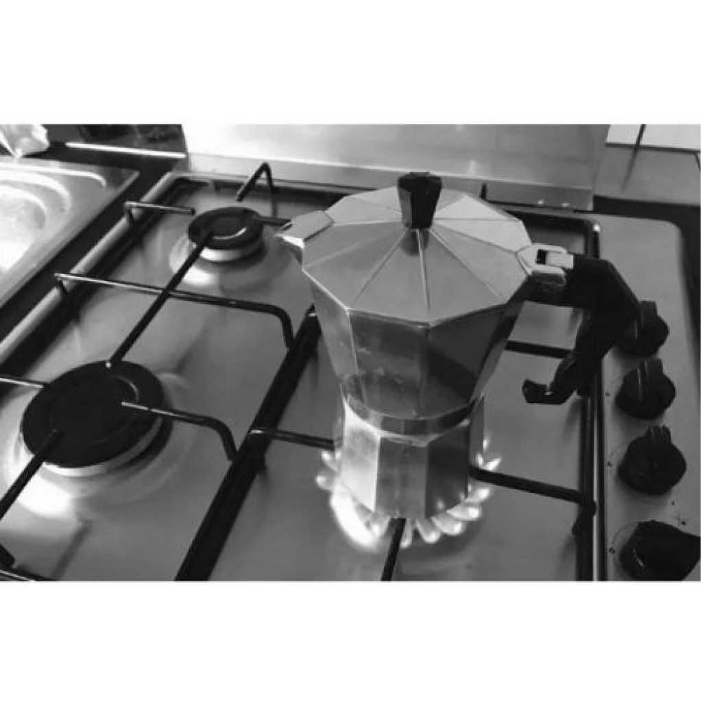 Coffee Maker Moka Pot Top Expresso Latte Stove Percolator 4 Cups 200ML (Silver) Coffee Makers TilyExpress 2