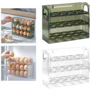 3 Layer Egg Holder For Fridge Storage Container Tray Container 30 Eggs, Space Saver- Green Kitchen Storage & Organization Accessories TilyExpress