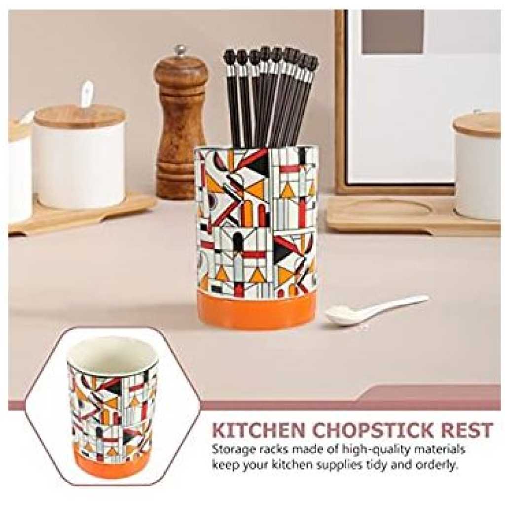 Utensil Holder Basket Drying Rack Draining Cutlery Cage Organizer Spoon Forks Box -Multi-colour