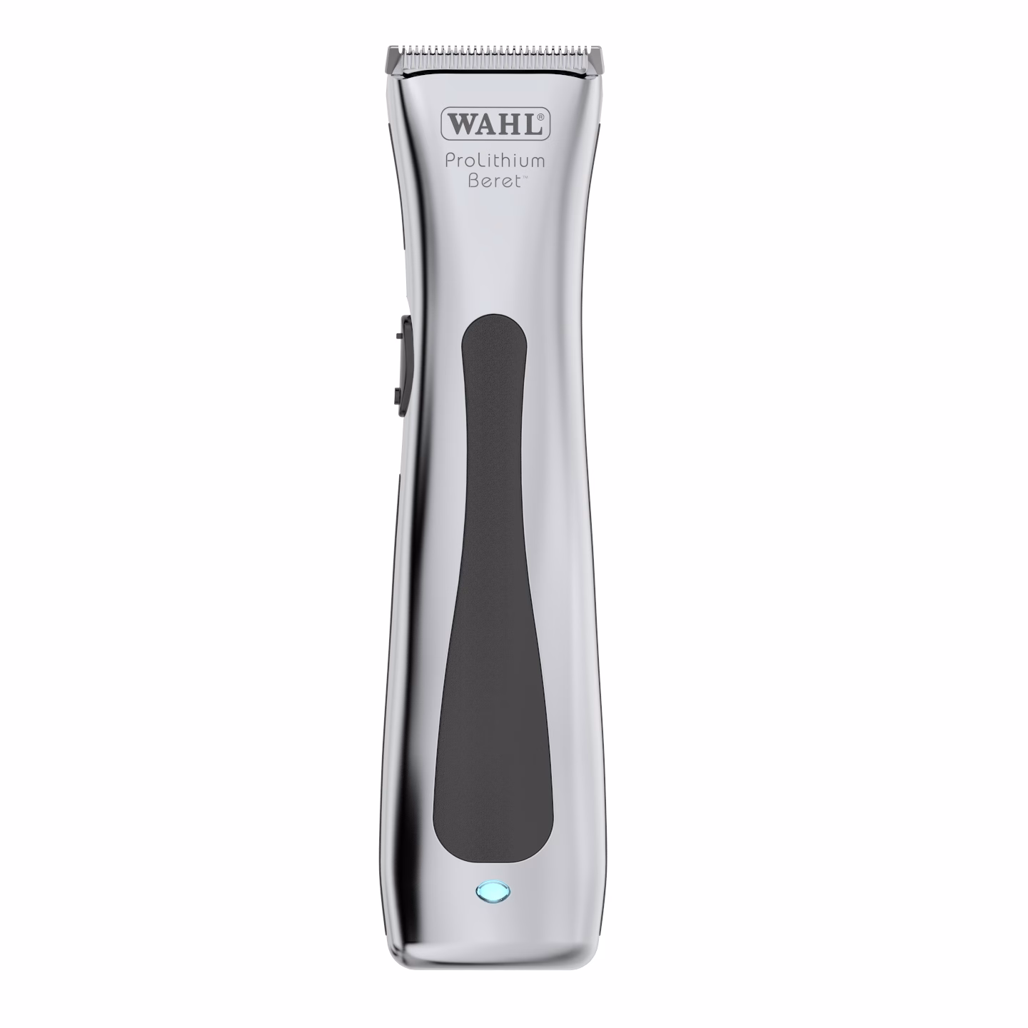 Wahl 08841-724 Cord/Cordless Professional Beret Lithium Ion Trimmer, 0.4 cuttinng length, 4 Guide Combs (2.5 mm-11 mm), 6000 Rpm, 75 min run time, Great for Barbers and Stylists, Silver