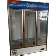 ADH 835-Litre Tripple Display Cooler; Verticle Display Chiller, Tripple Door Showcase Beverage Refrigerator - White