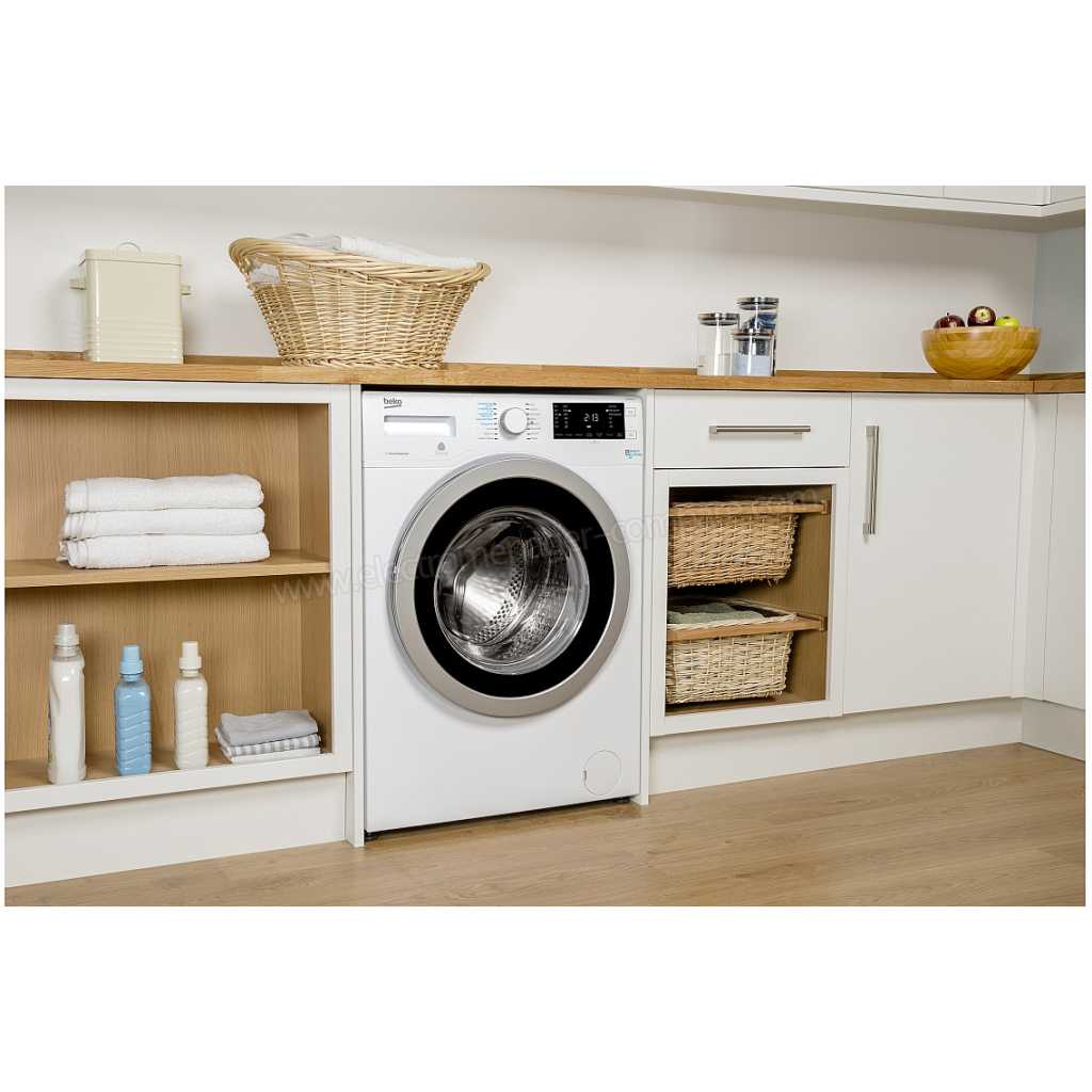 Beko 8kg Freestanding Washer & Dryer With Aqua Fusion Technology WDW 85122 Washing Machine Beko Washing Machines TilyExpress 2