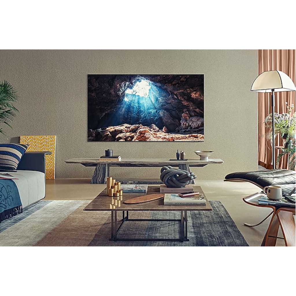 Samsung 75 Inch Neo QLED 8K Smart TV QA75QN800A, AI Upscaling, Infinity One Design, Dolby Atmos experience With inbuilt Digital Reciever – Black