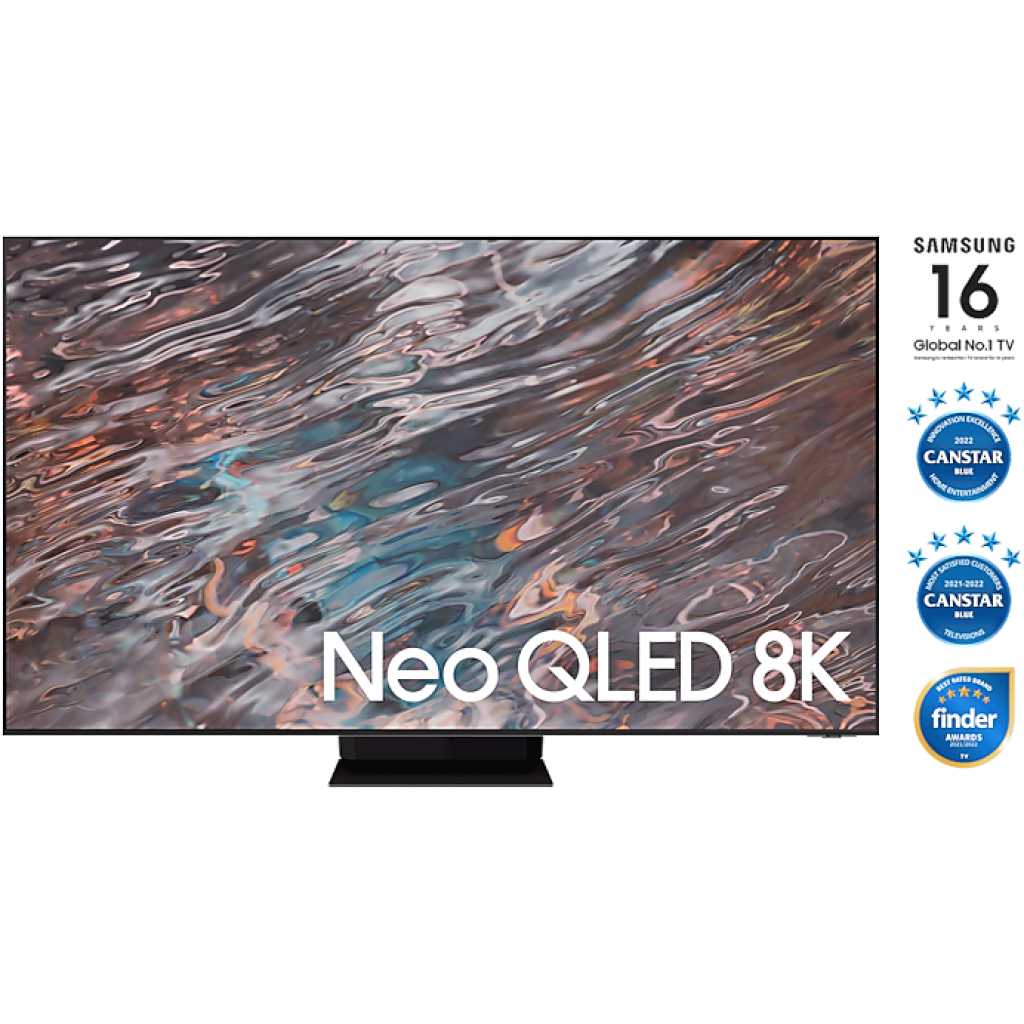 Samsung 75 Inch Neo QLED 8K Smart TV QA75QN800A, AI Upscaling, Infinity One Design, Dolby Atmos experience With inbuilt Digital Reciever – Black