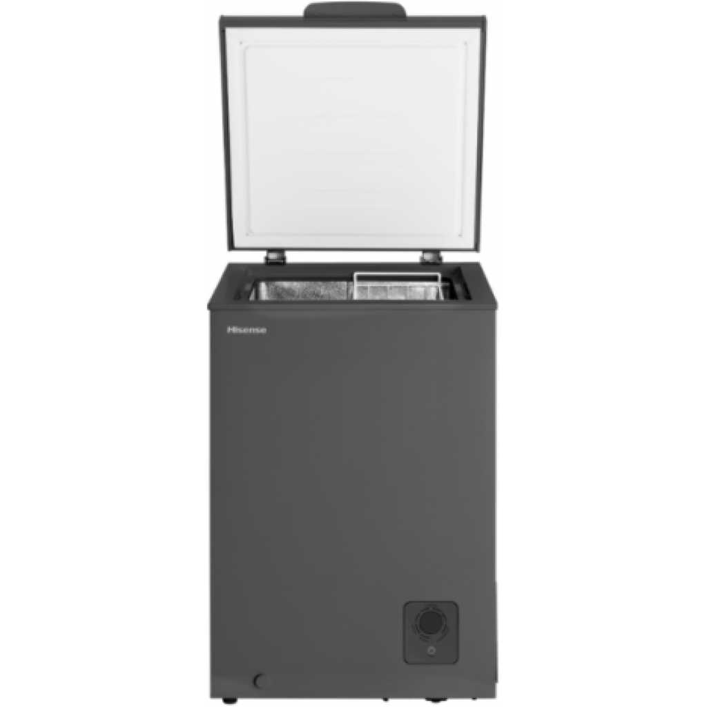 Hisense 130-Litre Chest Freezer FC13DT4ST; Single Door Deep Freezer - Grey