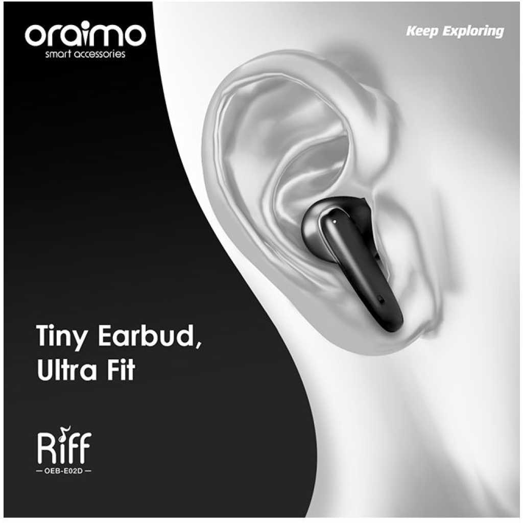 Oraimo Riff Smaller For Comfort TWS True Wireless Earbuds OEB-E02D - Red