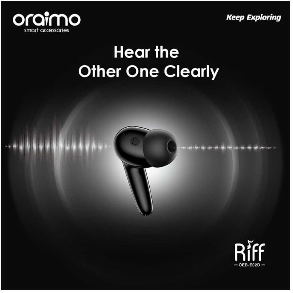 Oraimo Riff Smaller For Comfort TWS True Wireless Earbuds OEB-E02D – Red Oraimo Earbuds TilyExpress 8