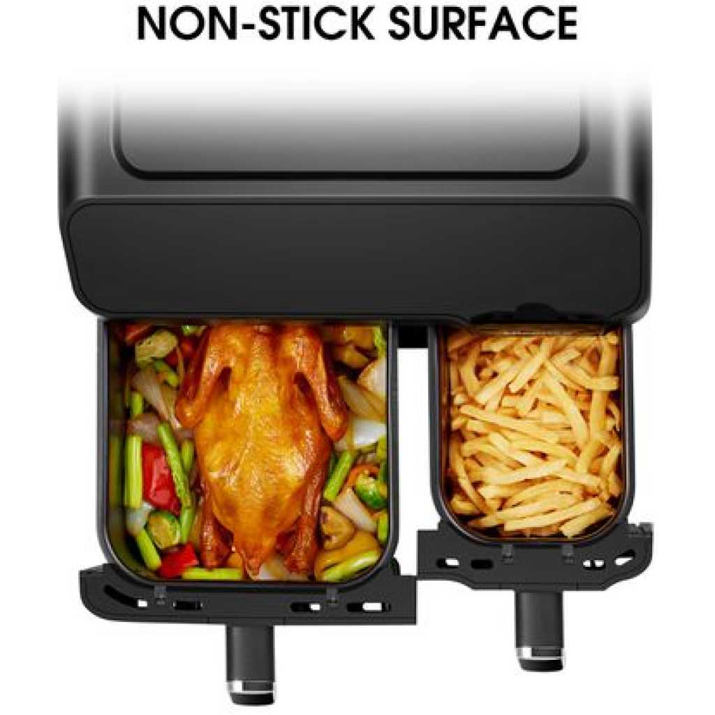 Hisense 8.6-Litre Air Fryer H09AFBK2S5; 2700W, LED Display, Overheat Protection, Touch Control Panel, Auto Shutoff - Black