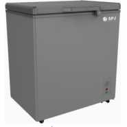 SPJ 210-Litre Chest Freezer CFSVT-210C026, Single Door Deep Freezer - Silver