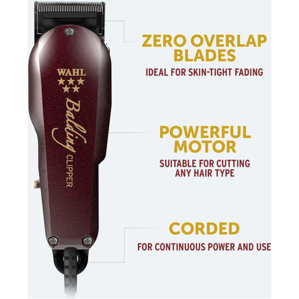 Wahl Balding Hair Clipper; Professional 5-Star With V5000+ Electromagnetic Motor and 2105 Balding Blade for Ultra Close Trimming, Outlining and for Full Head Balding for Professional Barbers Electric Shavers TilyExpress 5