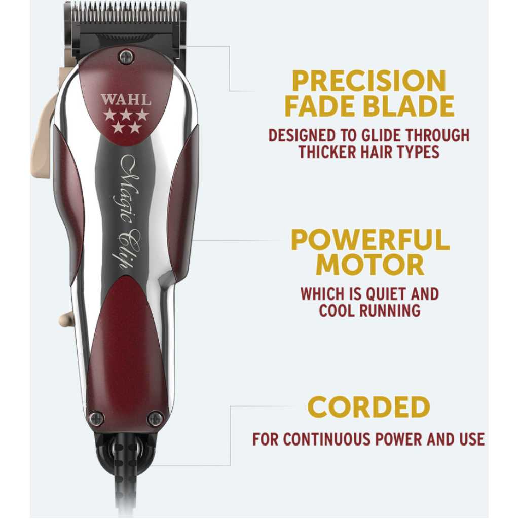 Wahl Magic Clip Precision Fade Clipper; Professional 5 Star with Zero-Gap Blades for Professional Barbers and Stylists Electric Shavers TilyExpress 9