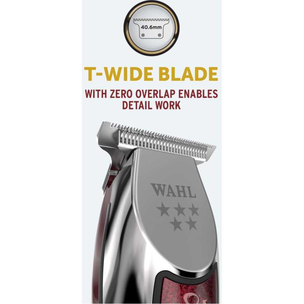 Wahl Detailer Hair Trimmer Corded - Silver/Maroon