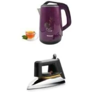 Bundle Of Flat Iron & Marado 2.5L Percolater- Multicolour