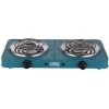 Winningstar 1000W+1000W Double Burner Heater Hot Coil With 3*0.75*80cm Charging Cable VDE Plug- Green.