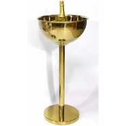 Outdoor Floor 12L Beer Champagne Wine Ice Bucket With Holder For Party- Gold.