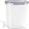 4.5L Beverage Drink Dispenser For Fridge With Spigot Bottle- Clear.