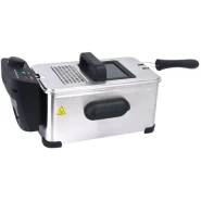 3 Litre Oil Chips Chicken Deep Fryer With Removable Bowl & Thermostat - Sliver