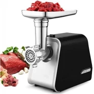 Dsp Meat Grinder With 3 Metal Cutting Plates- Black.